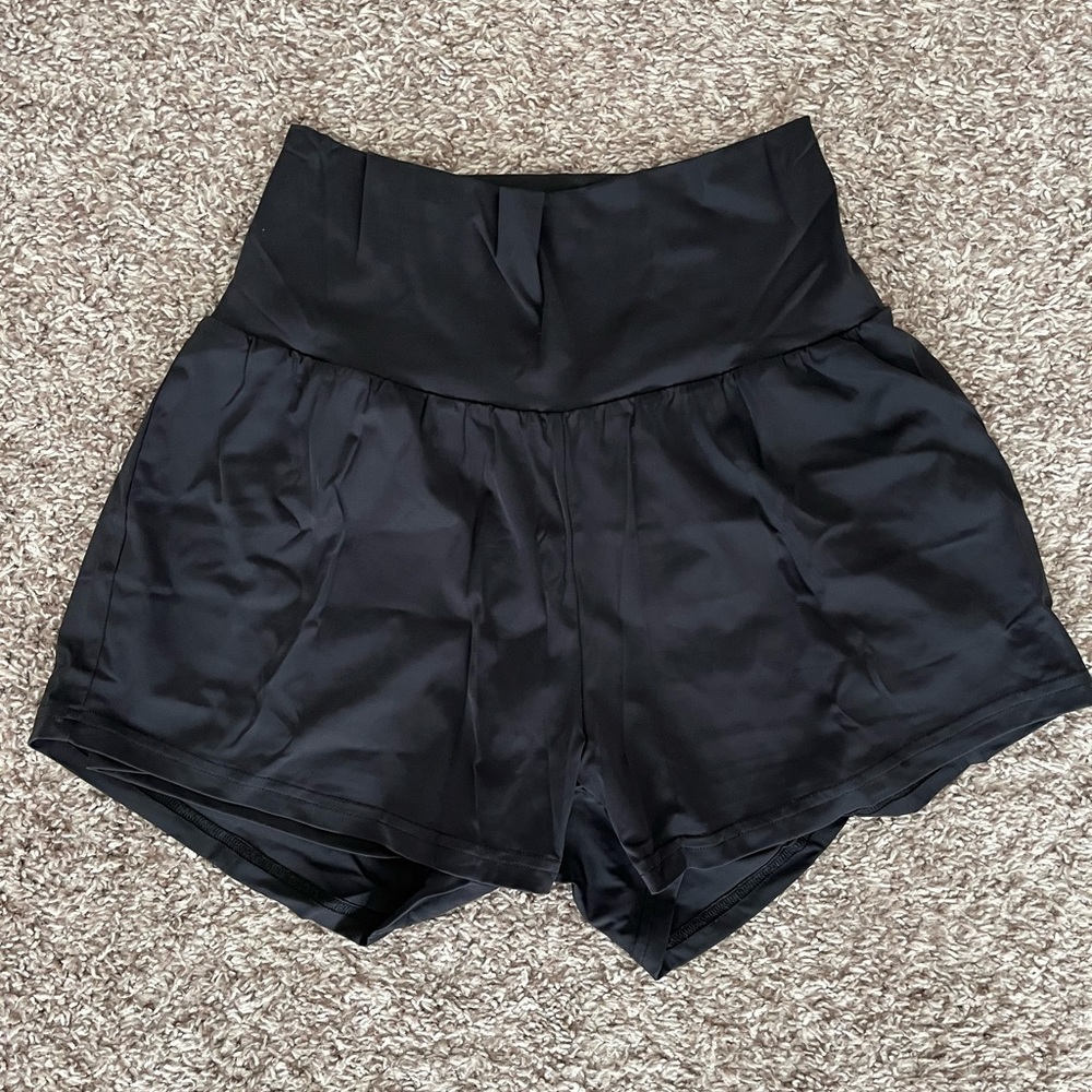 High waisted athletic shorts